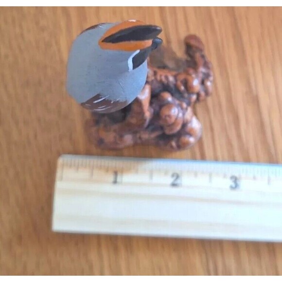 Vtg Ruth Thompson Originals Quail Bird Hand Carved Wood Mounted On Arizona Woods - Picture 4 of 5